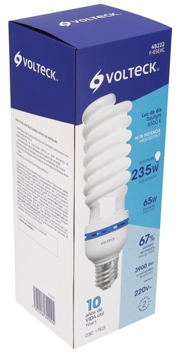 [48222] LAMPARA ESPIRAL 65W PARA 220V VOLTECK