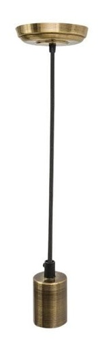 [60SOCK055MVE27HA] LAMPARA PARA TECHO 1X40W SUSPENDIDA BRONCE TECNO LITE