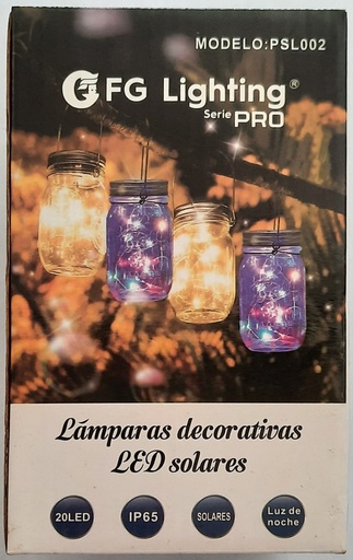 [PSL002] LAMPARA SOLAR VASO FG LIGHTING