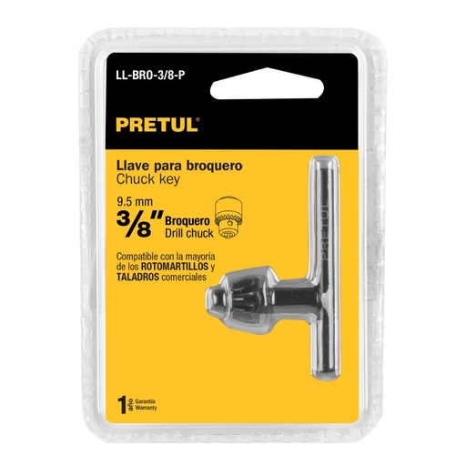 [27035] LLAVE BROQUERO DE 3/8 PRETUL