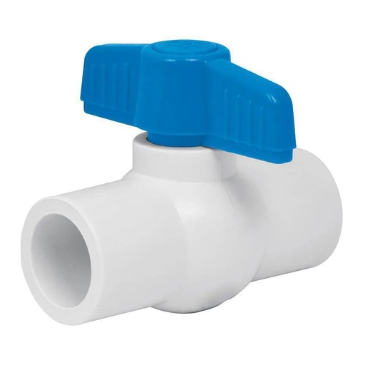 [X11116] LLAVE DE PASO PVC DE BOLA MARIPOSA 1/2 KUVAL