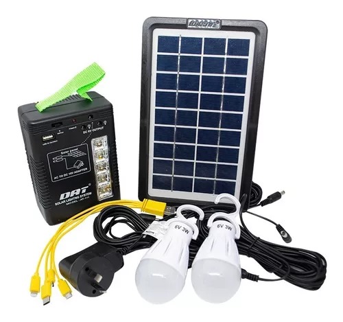 [YW180828] PANEL LED SOLAR CON 2 LUZ Y PARA TELEFONO