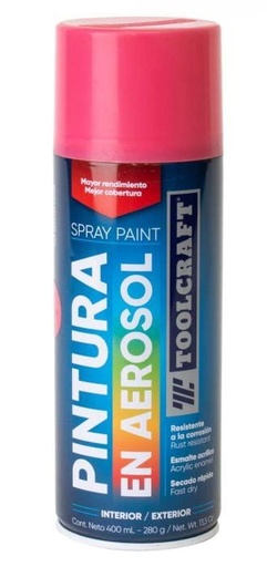 [TC1667] PINTURA SPRAY ROSA BRILLANTE TOOLCRAFT