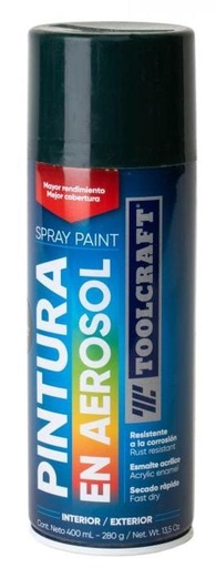 [TC1652] PINTURA SPRAY VERDE BOSQUE TOOLCRAFT
