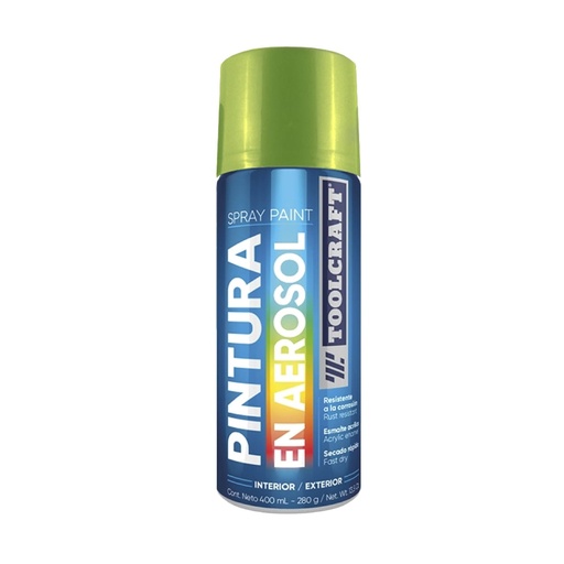 [TC4343] PINTURA SPRAY VERDE ECOLOGICO TOOLCRAFT