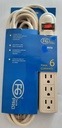[PEE030] REGLETA DE 6 TOMA 3 METRO PRO FG LIGHTING
