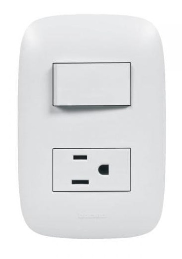 [AP5231] ARMADURA CON SWITCH POLARIZADA 15A DOMINO SENCIA BTICINO