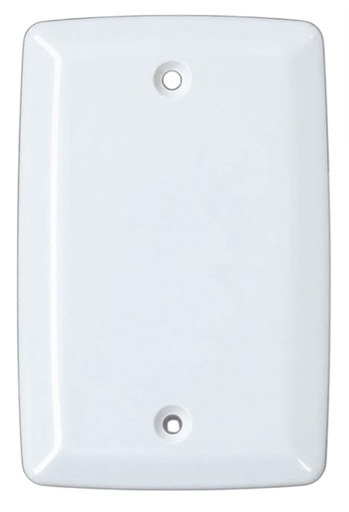 [2131] TAPA CIEGA RECTANGULAR PLASTICO BLANCO INDUMA
