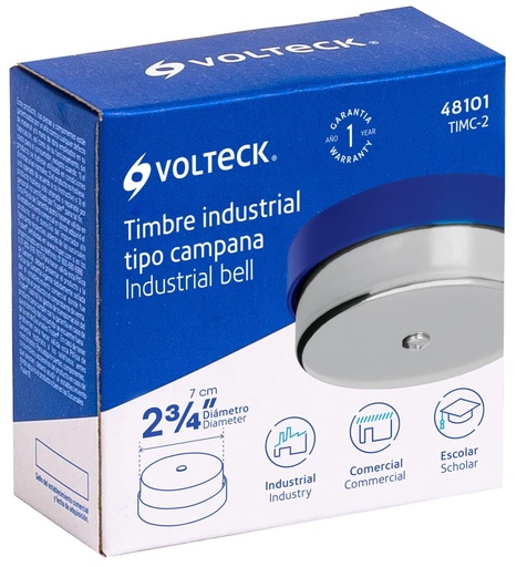 [48101] TIMBRE INDUSTRIAL TIPO CAMPANA 2 3/4 VOLTECK