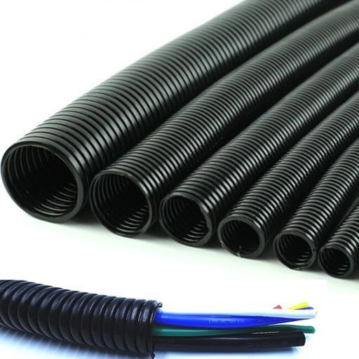 [4061] TUBO FLEXIBLE DE 1/2 NEGRO TECNOFLEX