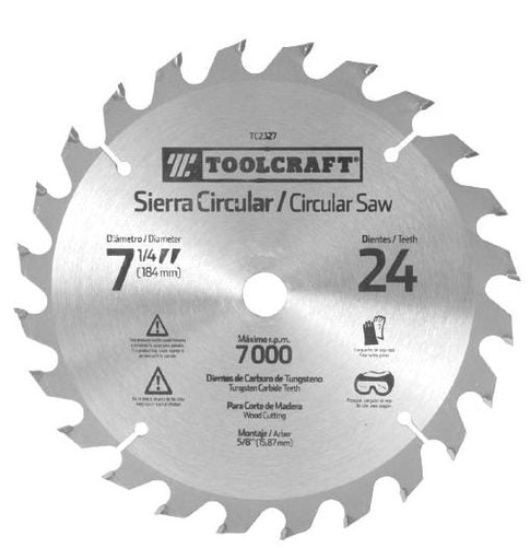 [TC2328] DISCO PARA SIERRA CIRCULAR 7 1/4 40T TOOLCRAFT