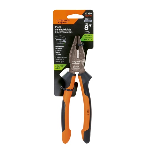 [17330] ALICATE P/ELECTRICISTA 8 USO RUDO TRUPER