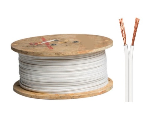 [1401] CABLE PARALELO SPT 2X14 DE COBRE BLANCO (METRO)