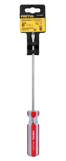 [21457] DESARMADOR LINEAL TRANSPARENTE 3/16 X 6 PRETUL