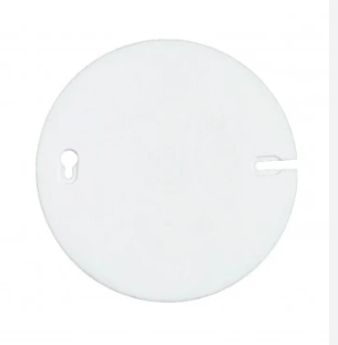 [2130] TAPA PLASTICA CIEGA REDONDA BLANCO MOCOSA