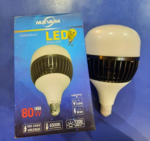 [80W ACEN] BOMBILLA LED ALTA POTENCIA 80W 110-220V (NUEVASA)