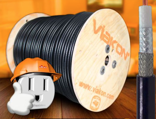 [1503] CABLE COAXIAL RG6 #18 NEGRO VIAKON (METRO)