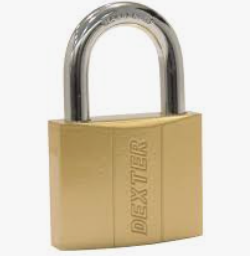 [16921] CANDADO DORADO BLISTER 30MM DEXTER