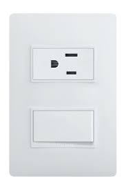 [PU5231] ARMADURA 15A CON SWITCH 15A BLANCO LUZICA BTICINO