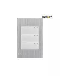 [ETI45] SWITCH TRIPLE 15A GRIS MERCURY