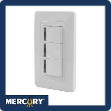 [ETI36] SWITCH TRIPLE 15A BLANCO MERCURY