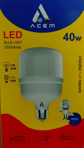 [BOM40W] BOMBILLA LED ALTA POTENCIA 50W (ACEM)