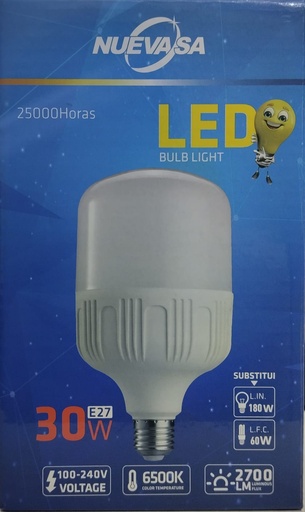 [BOM30C] BOMBILLO LED ALTA POTENCIA 30W NUEVASA