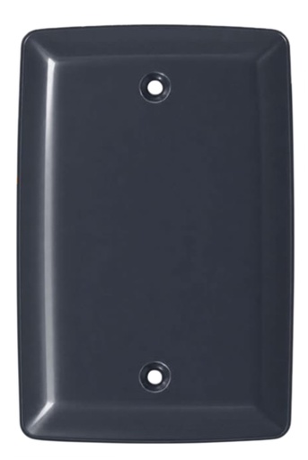[2131N] TAPA CIEGA RECTANGULAR PLASTICO GRIS
